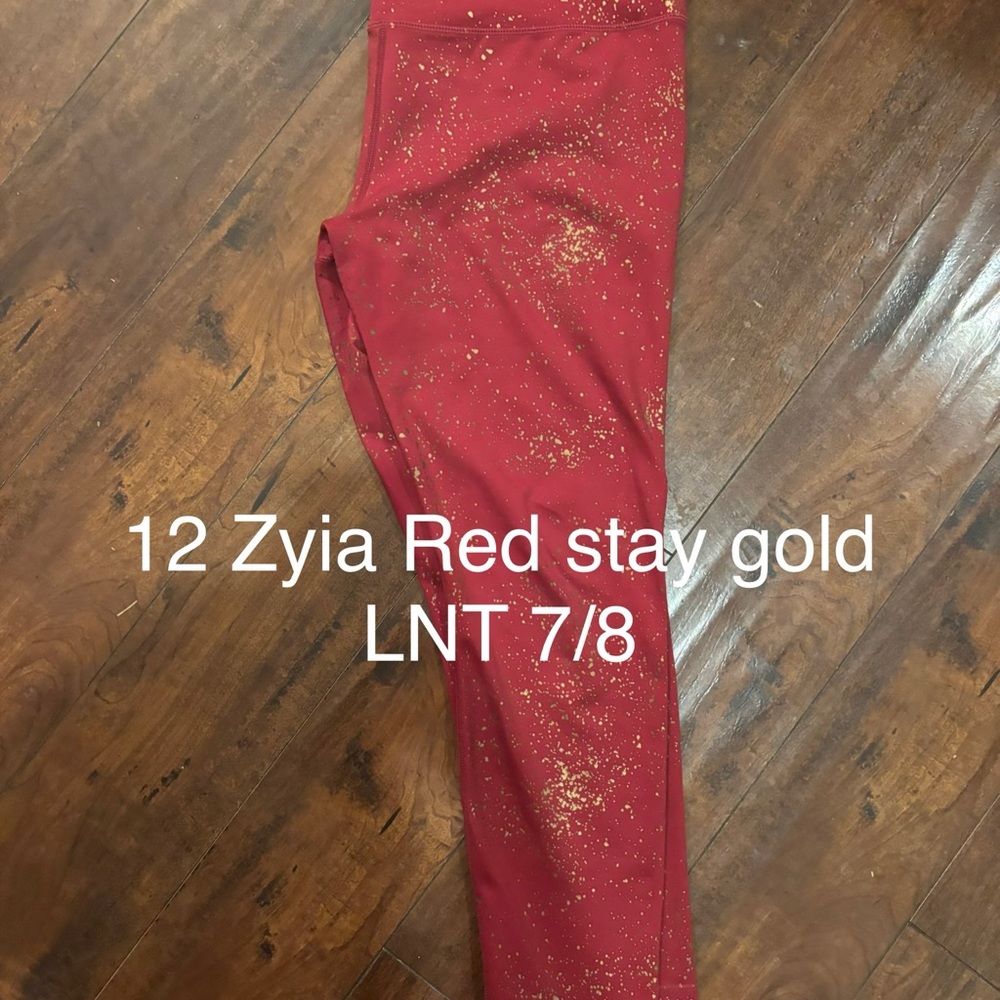 Red and Gold Leggings
